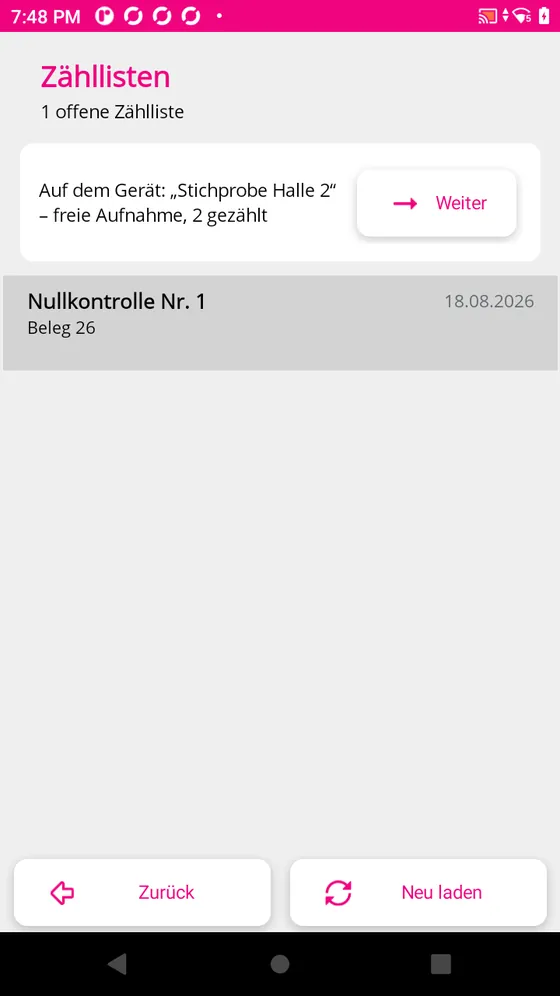 Die offenen Z&auml;hllisten aus Sage